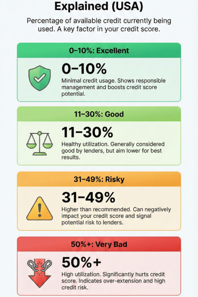 credit utilization ratio example usa

